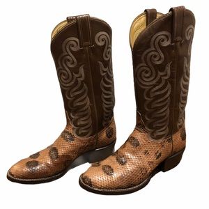 Tony Lama Snakeskin Cowboy Boots
